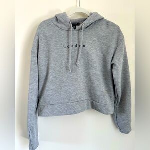 Primark | London Crop Top Hoodie | L